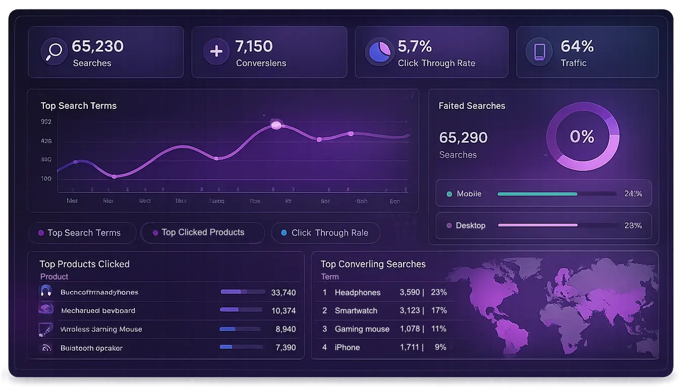 SearchX Analytics Dashboard